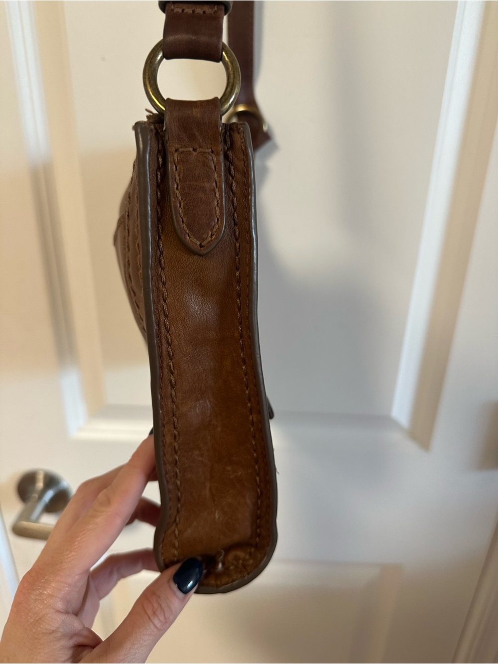 Frye Cognac Brown Leather Crossbody Bag - Picture 8 of 11